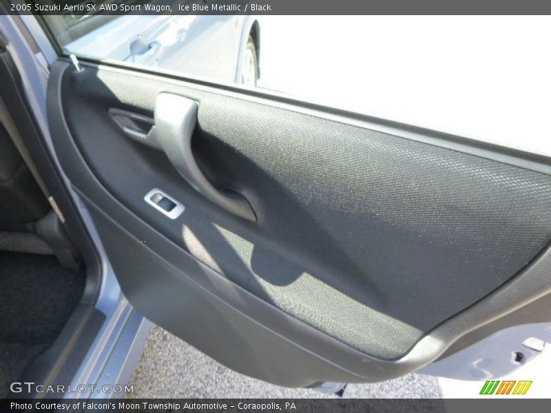 Ice Blue Metallic / Black 2005 Suzuki Aerio SX AWD Sport Wagon