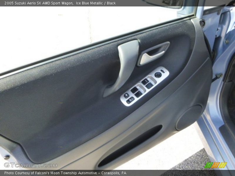 Ice Blue Metallic / Black 2005 Suzuki Aerio SX AWD Sport Wagon