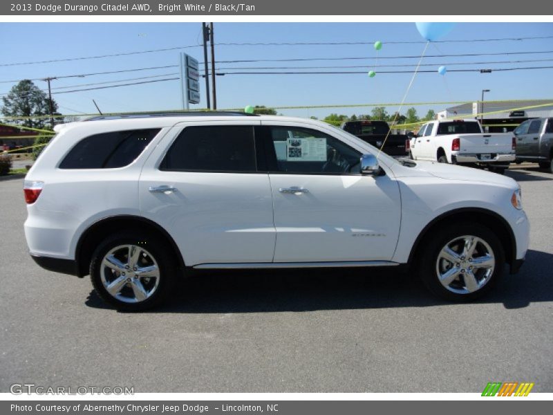 Bright White / Black/Tan 2013 Dodge Durango Citadel AWD