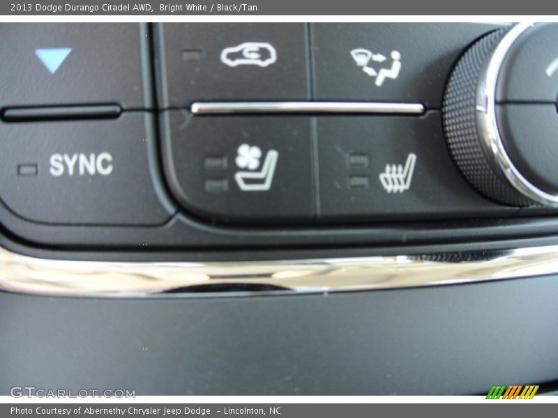 Bright White / Black/Tan 2013 Dodge Durango Citadel AWD