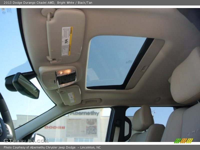 Bright White / Black/Tan 2013 Dodge Durango Citadel AWD
