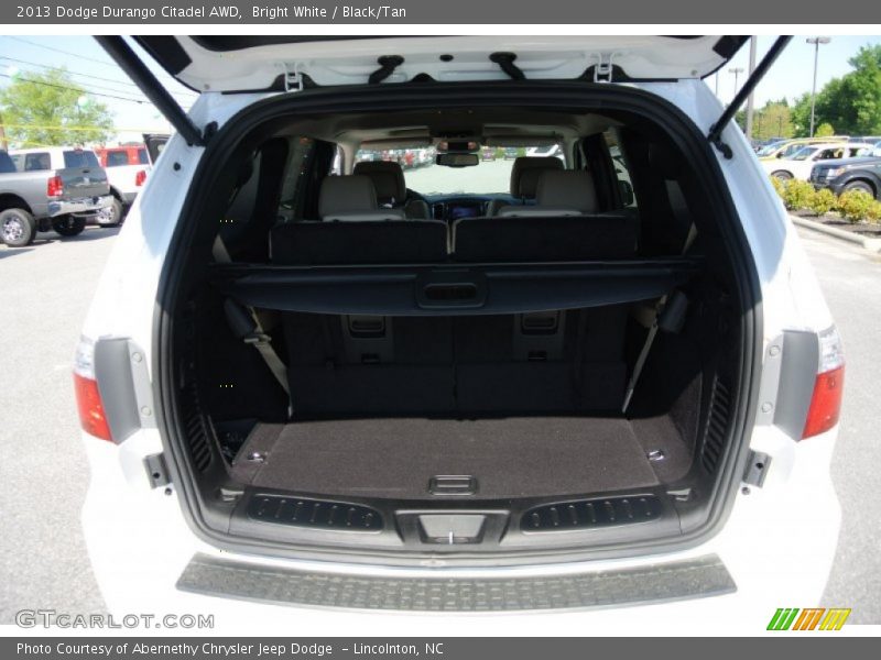 Bright White / Black/Tan 2013 Dodge Durango Citadel AWD