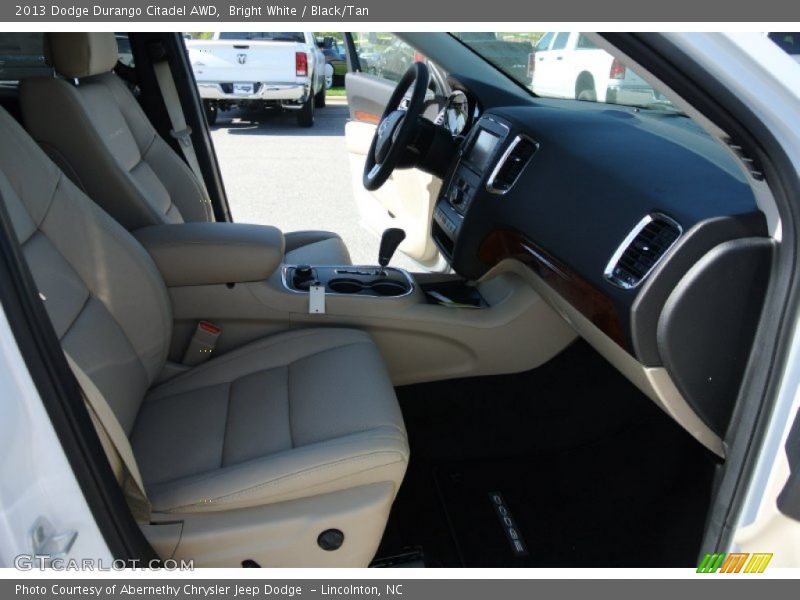 Bright White / Black/Tan 2013 Dodge Durango Citadel AWD