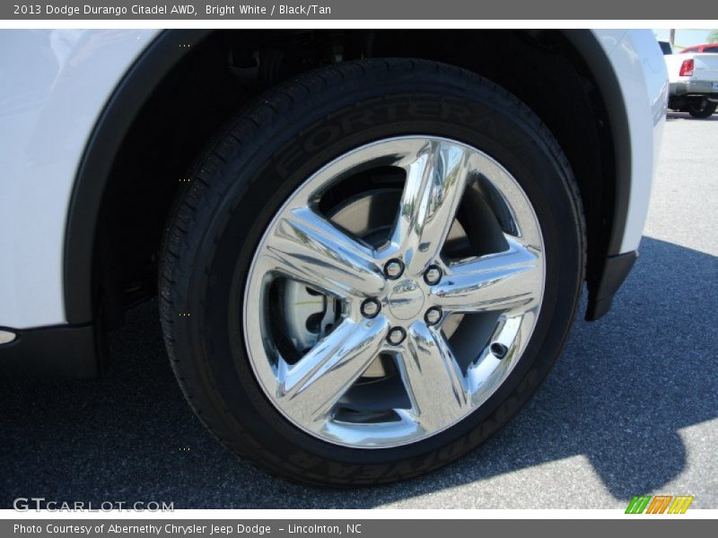 Bright White / Black/Tan 2013 Dodge Durango Citadel AWD