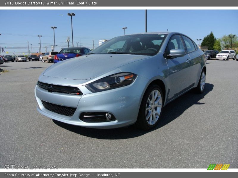 Winter Chill Pearl Coat / Black 2013 Dodge Dart SXT