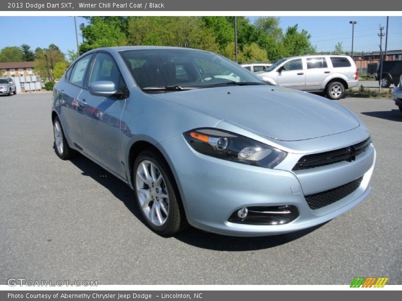 Winter Chill Pearl Coat / Black 2013 Dodge Dart SXT
