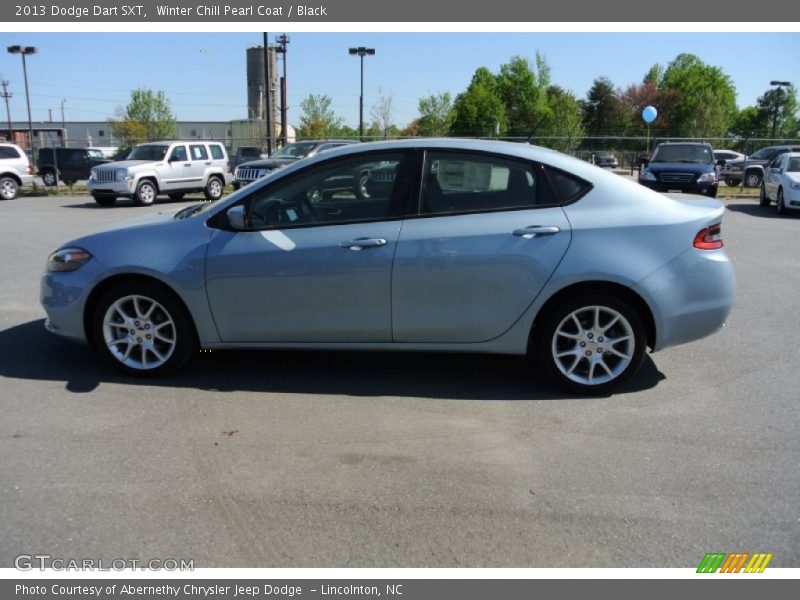 Winter Chill Pearl Coat / Black 2013 Dodge Dart SXT