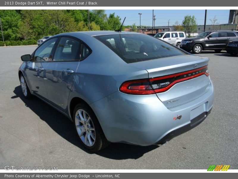 Winter Chill Pearl Coat / Black 2013 Dodge Dart SXT