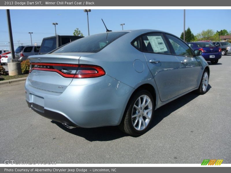 Winter Chill Pearl Coat / Black 2013 Dodge Dart SXT
