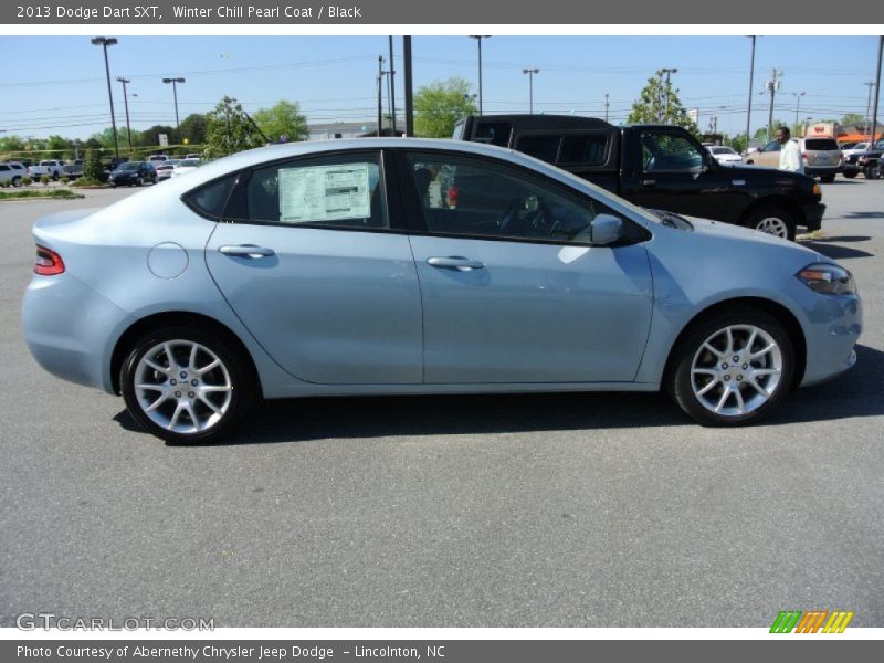 Winter Chill Pearl Coat / Black 2013 Dodge Dart SXT