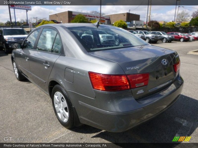 Willow Gray / Gray 2010 Hyundai Sonata GLS