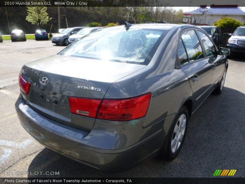 Willow Gray / Gray 2010 Hyundai Sonata GLS