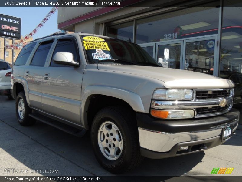 Silver Birch Metallic / Tan/Neutral 2006 Chevrolet Tahoe LS 4WD
