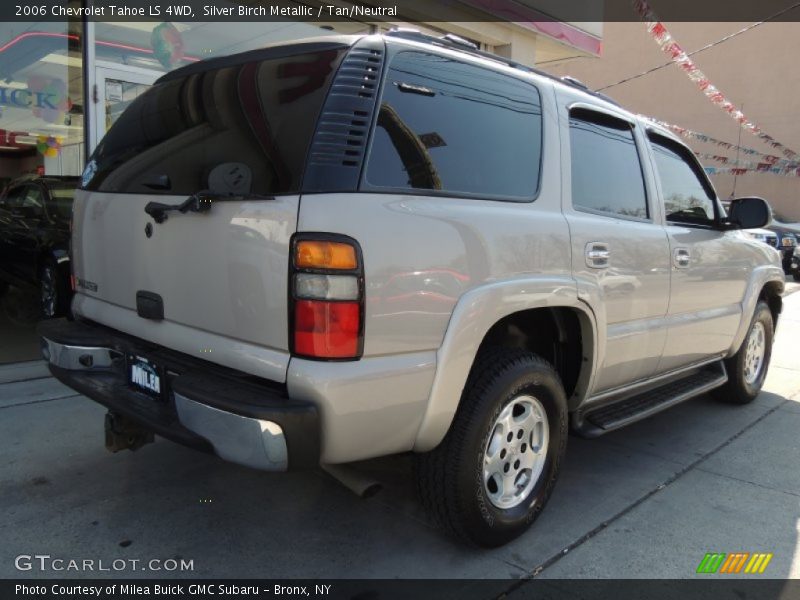 Silver Birch Metallic / Tan/Neutral 2006 Chevrolet Tahoe LS 4WD