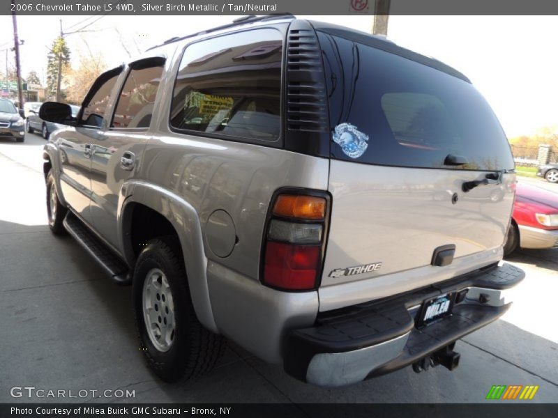Silver Birch Metallic / Tan/Neutral 2006 Chevrolet Tahoe LS 4WD