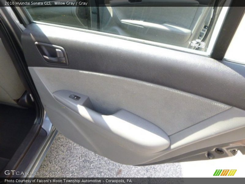 Willow Gray / Gray 2010 Hyundai Sonata GLS