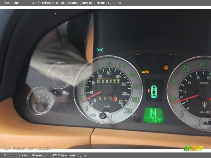 Blu Nettuno (Dark Blue Metallic) / Cuoio 2004 Maserati Coupe Cambiocorsa