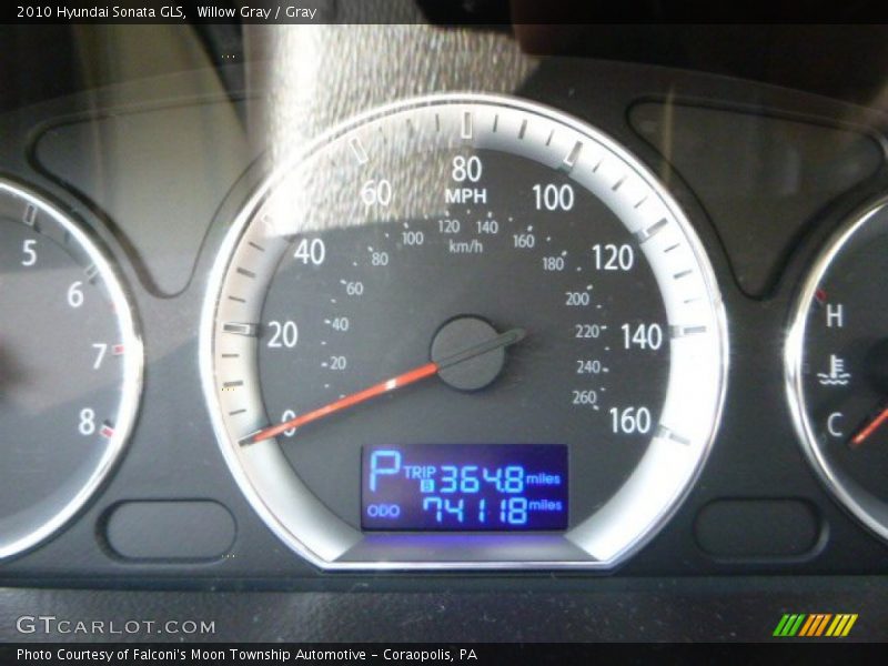 Willow Gray / Gray 2010 Hyundai Sonata GLS