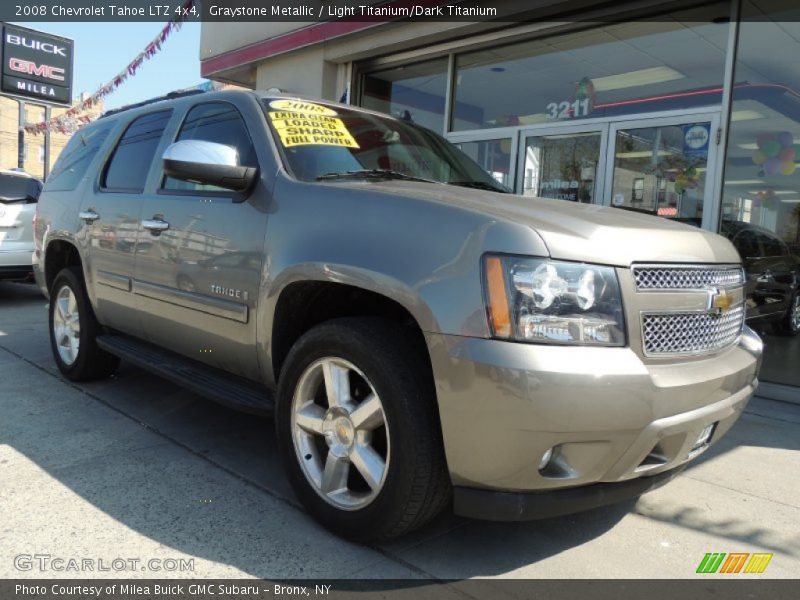 Graystone Metallic / Light Titanium/Dark Titanium 2008 Chevrolet Tahoe LTZ 4x4