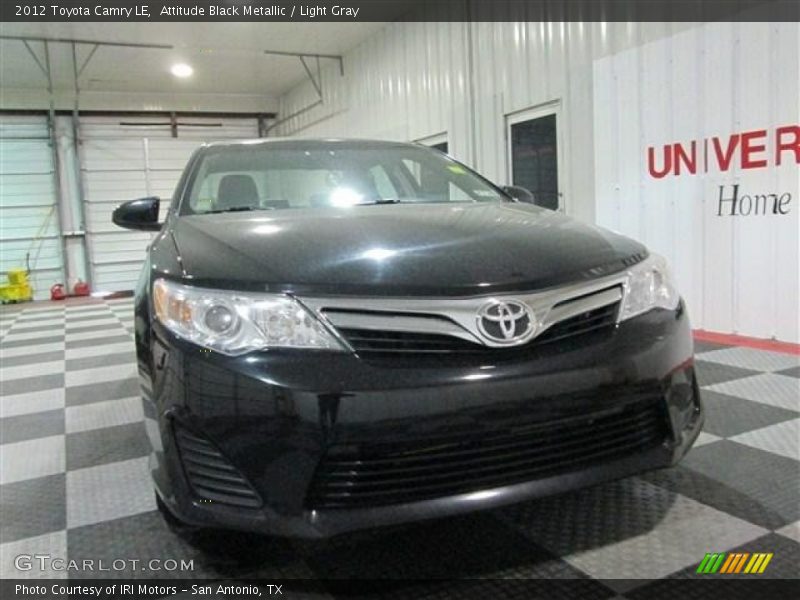 Attitude Black Metallic / Light Gray 2012 Toyota Camry LE
