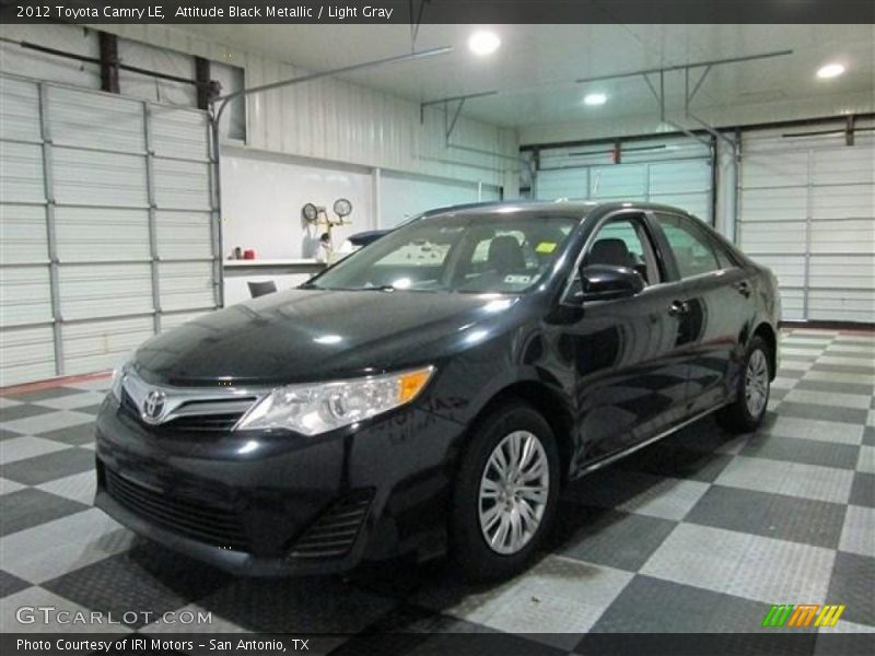 Attitude Black Metallic / Light Gray 2012 Toyota Camry LE