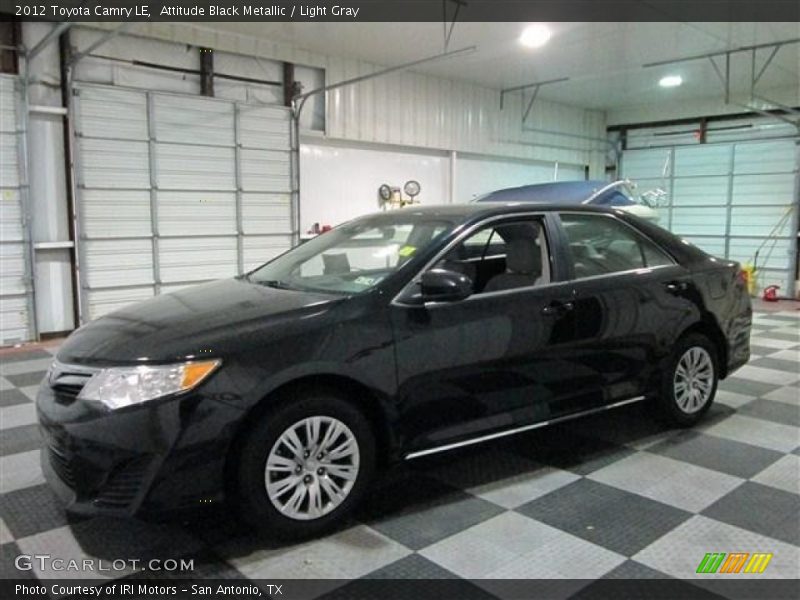 Attitude Black Metallic / Light Gray 2012 Toyota Camry LE