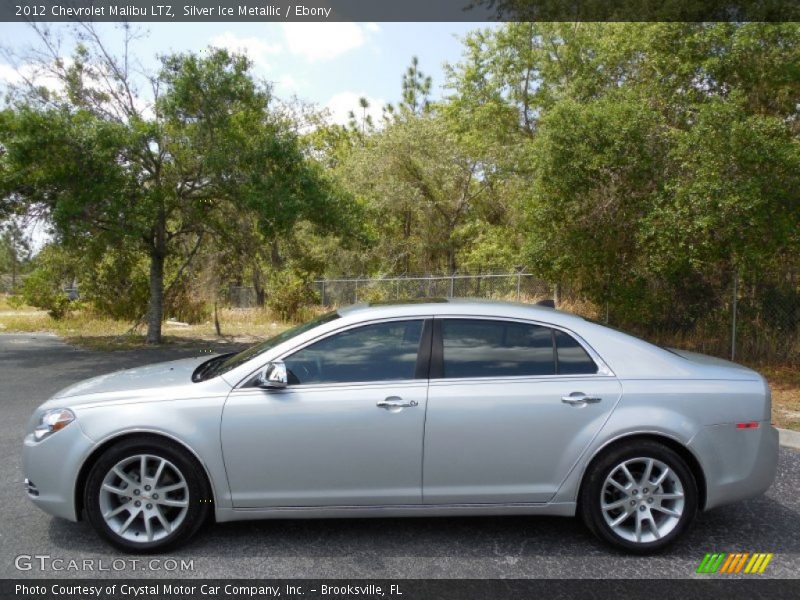 Silver Ice Metallic / Ebony 2012 Chevrolet Malibu LTZ