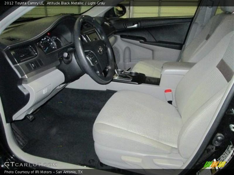 Attitude Black Metallic / Light Gray 2012 Toyota Camry LE