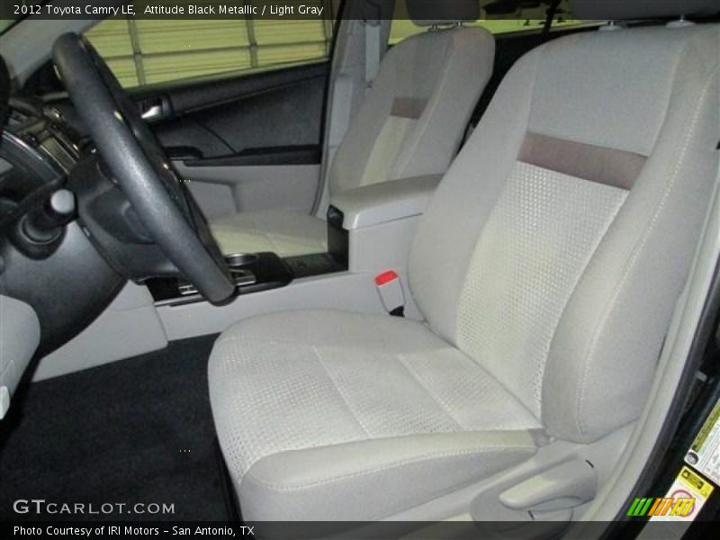 Attitude Black Metallic / Light Gray 2012 Toyota Camry LE