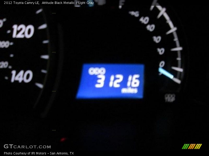 Attitude Black Metallic / Light Gray 2012 Toyota Camry LE