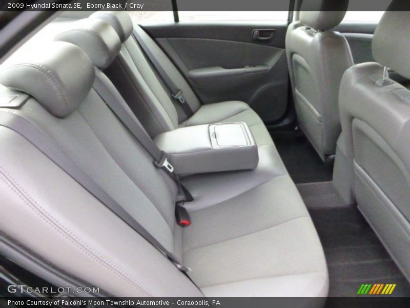 Ebony Black / Gray 2009 Hyundai Sonata SE