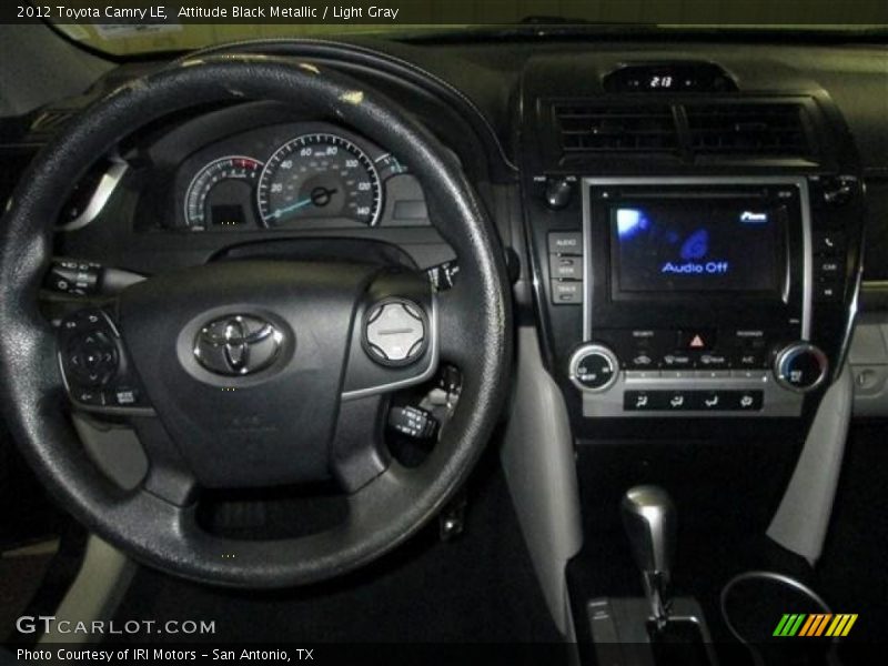 Attitude Black Metallic / Light Gray 2012 Toyota Camry LE