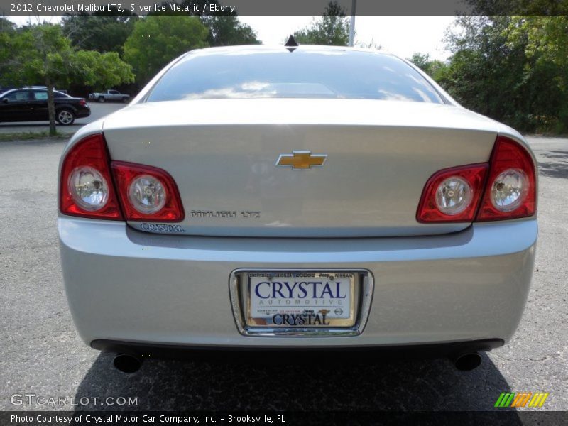 Silver Ice Metallic / Ebony 2012 Chevrolet Malibu LTZ
