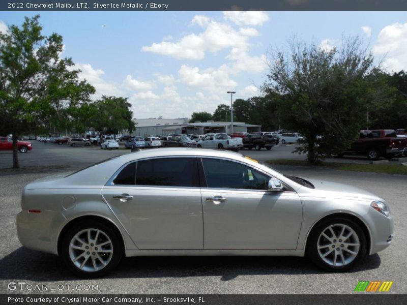 Silver Ice Metallic / Ebony 2012 Chevrolet Malibu LTZ