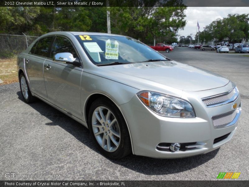 Silver Ice Metallic / Ebony 2012 Chevrolet Malibu LTZ