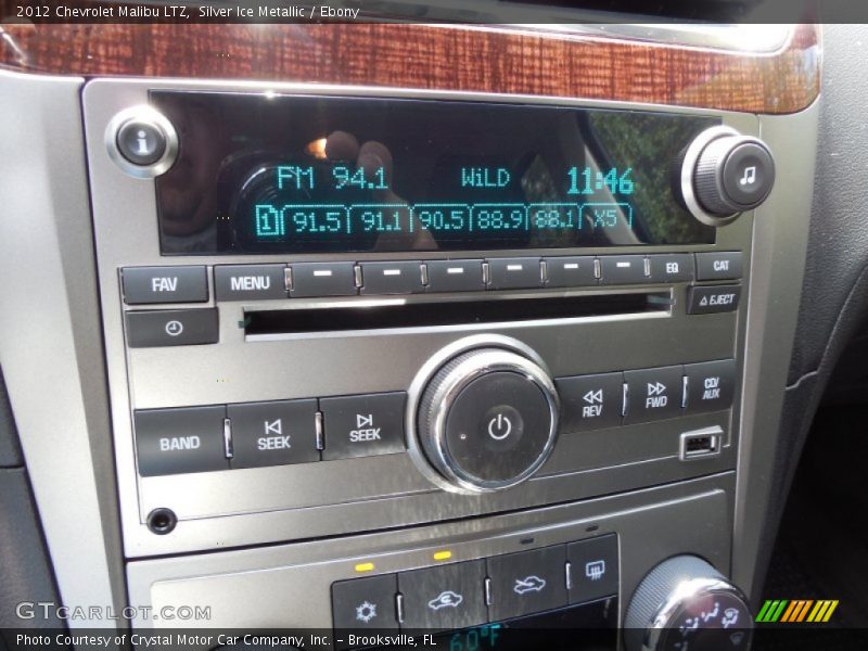 Silver Ice Metallic / Ebony 2012 Chevrolet Malibu LTZ