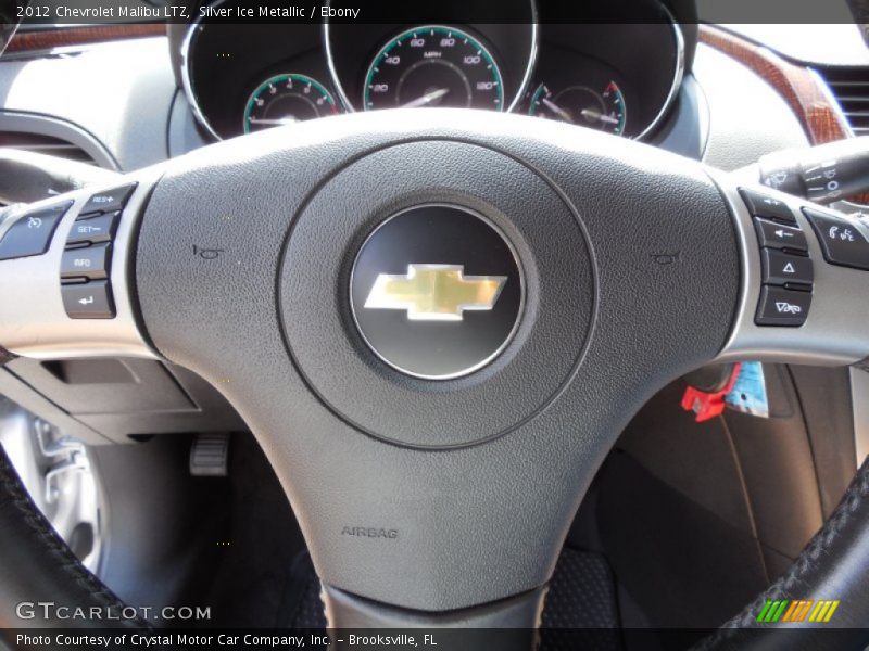 Silver Ice Metallic / Ebony 2012 Chevrolet Malibu LTZ