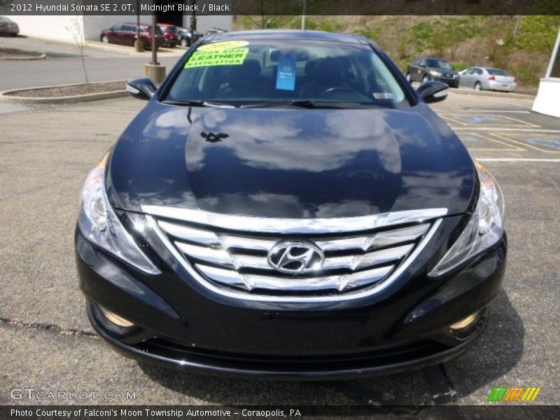 Midnight Black / Black 2012 Hyundai Sonata SE 2.0T