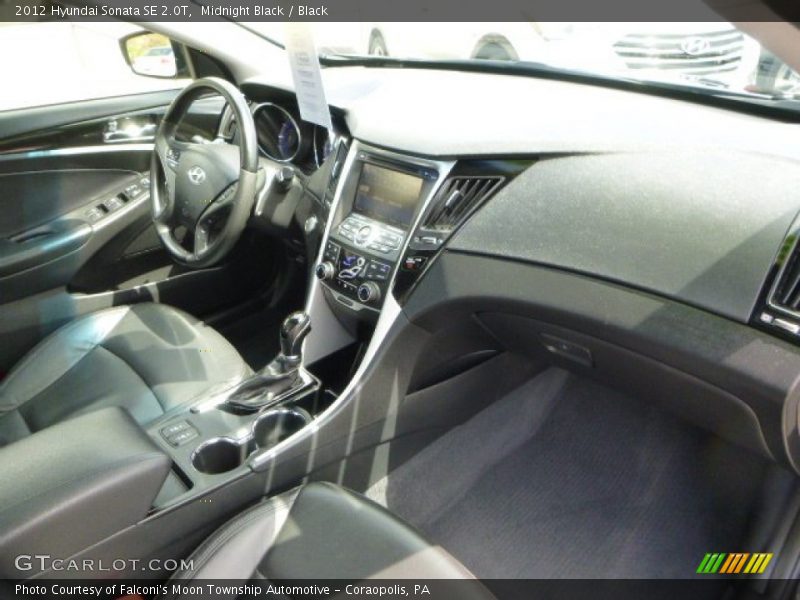 Midnight Black / Black 2012 Hyundai Sonata SE 2.0T