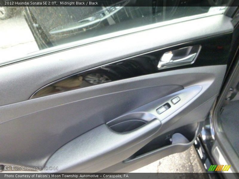 Midnight Black / Black 2012 Hyundai Sonata SE 2.0T
