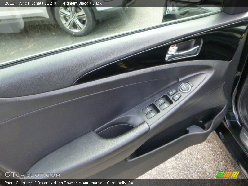 Midnight Black / Black 2012 Hyundai Sonata SE 2.0T