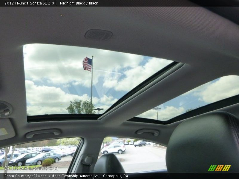 Midnight Black / Black 2012 Hyundai Sonata SE 2.0T