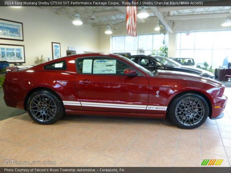 Ruby Red / Shelby Charcoal Black/White Accents 2014 Ford Mustang Shelby GT500 SVT Performance Package Coupe