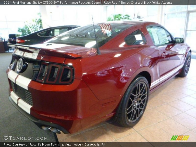 Ruby Red / Shelby Charcoal Black/White Accents 2014 Ford Mustang Shelby GT500 SVT Performance Package Coupe