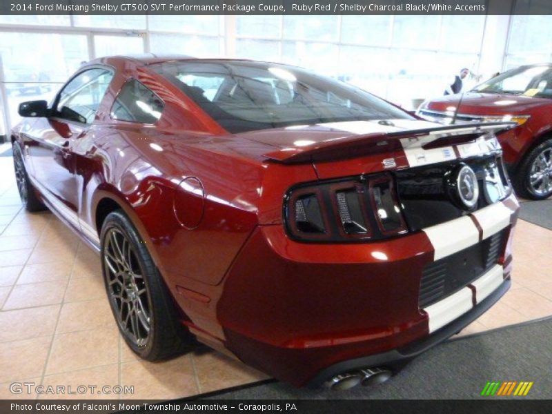 Ruby Red / Shelby Charcoal Black/White Accents 2014 Ford Mustang Shelby GT500 SVT Performance Package Coupe