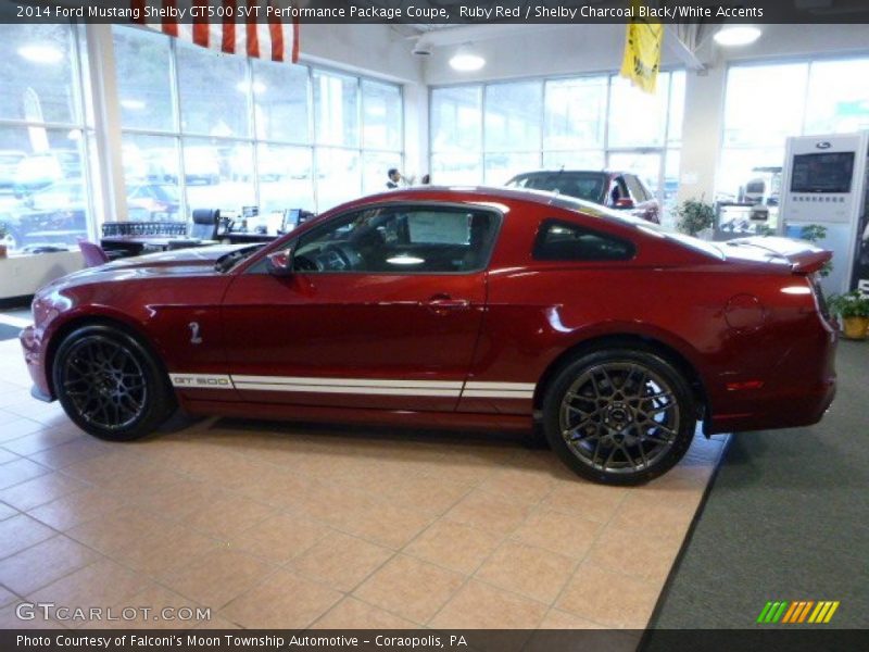 Ruby Red / Shelby Charcoal Black/White Accents 2014 Ford Mustang Shelby GT500 SVT Performance Package Coupe