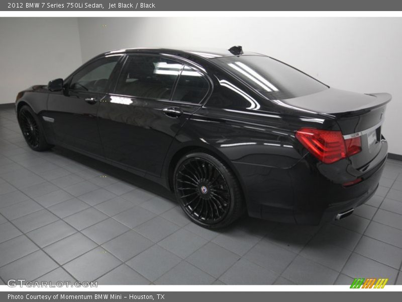 Jet Black / Black 2012 BMW 7 Series 750Li Sedan