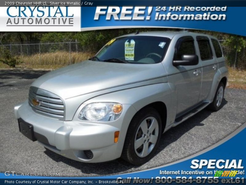 Silver Ice Metallic / Gray 2009 Chevrolet HHR LS
