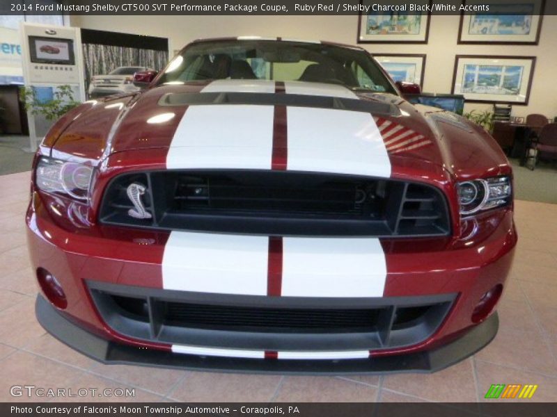 Ruby Red / Shelby Charcoal Black/White Accents 2014 Ford Mustang Shelby GT500 SVT Performance Package Coupe