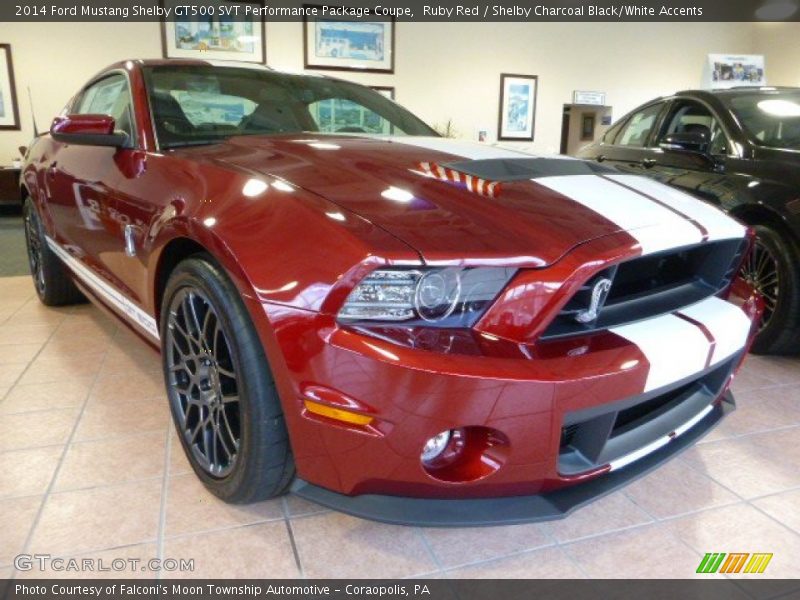 Ruby Red / Shelby Charcoal Black/White Accents 2014 Ford Mustang Shelby GT500 SVT Performance Package Coupe